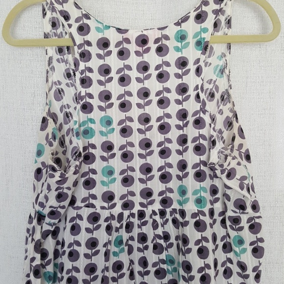 Multicolor, empire waist, racer back top - Picture 6 of 7